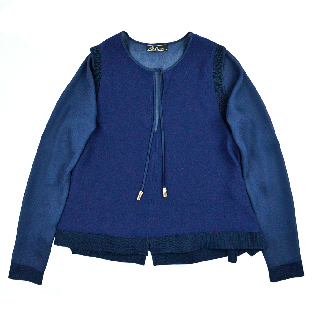 

Блузка Cesare Paciotti PNA5211  вільна синя, Блузка Cesare Paciotti PNA5211 S вільна синя