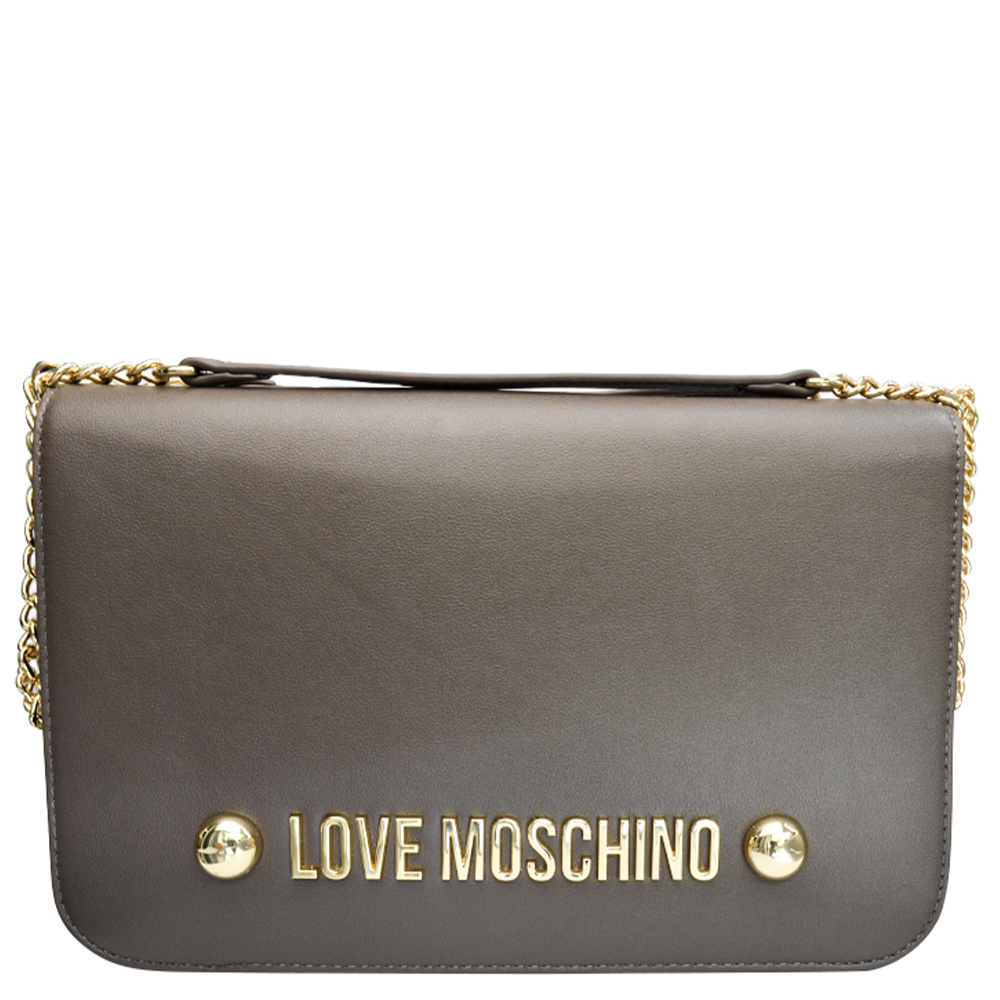 

Сумка Love Moschino KU0001 із шаликом коричнева