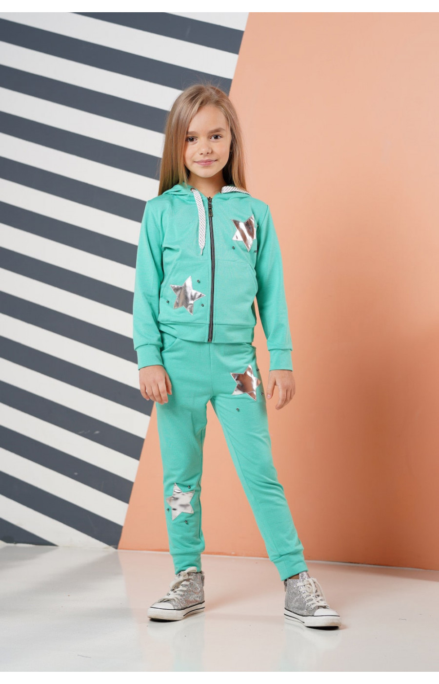 

Star (6) спр. Мята Angelir Star 128 см Бирюзовый