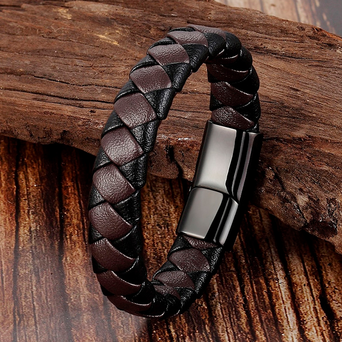 

Мужской кожаный браслет BroBand One черно-коричневый 21см (BB-ONE-BLACK-BROWN-21-M)