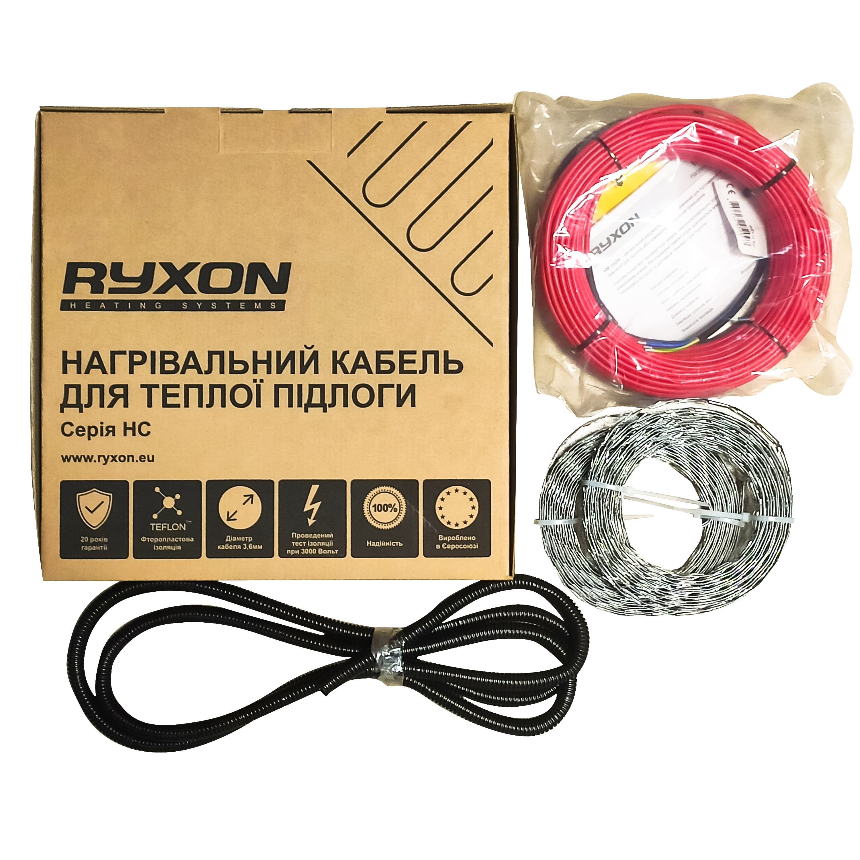 

Нагревательный кабель Ryxon HC-20-80 м (8,0-10,0 м2)