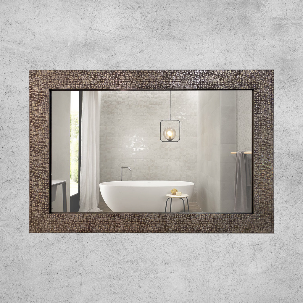 

Настенное зеркало IWARUM Textured Cubes Silver 64x94 серебро (NSIW7616Б-05003-6494)