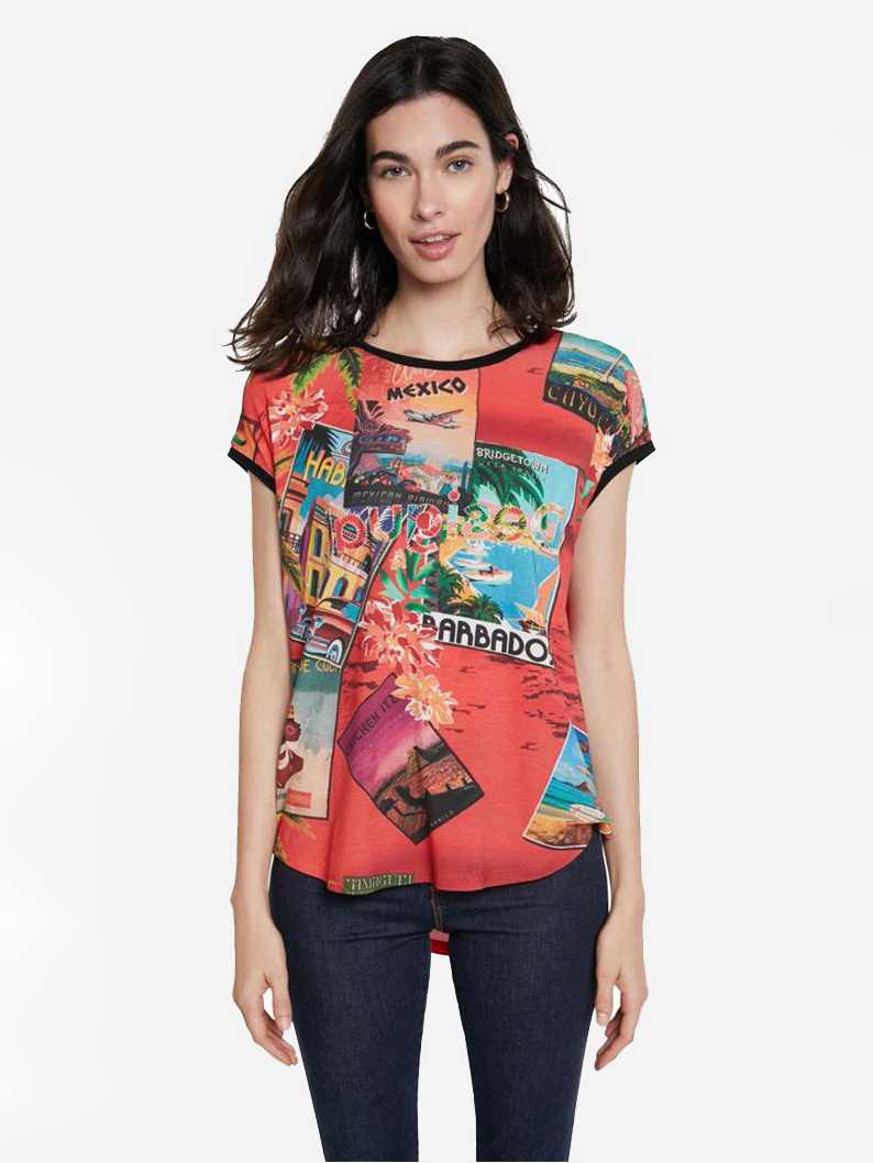 

Футболка Desigual 21SWTKAV-3036 S