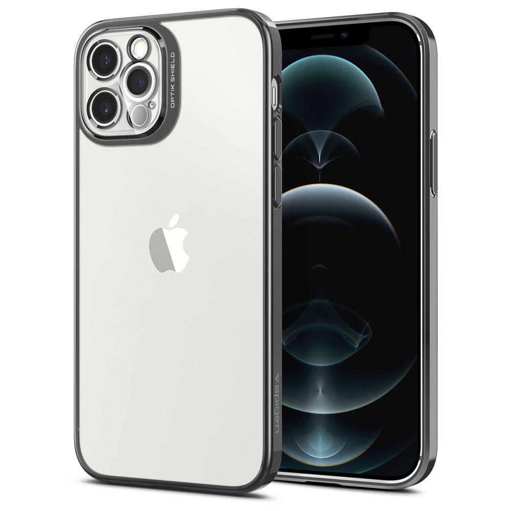 

Чехол Spigen Optik Crystal для iPhone 12 Pro Chrome Grey