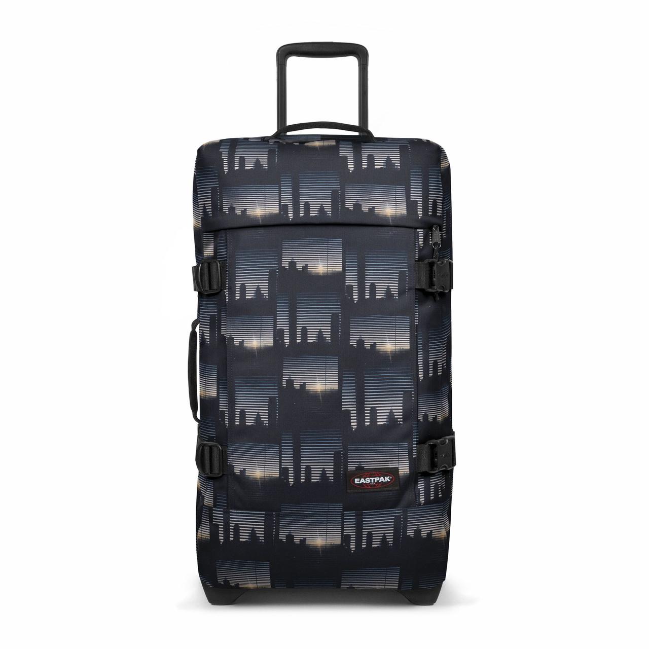 

Чемодан Eastpak Tranverz M Upper East Stripe, 67x35.5x30 см, 78 л, темно-синий