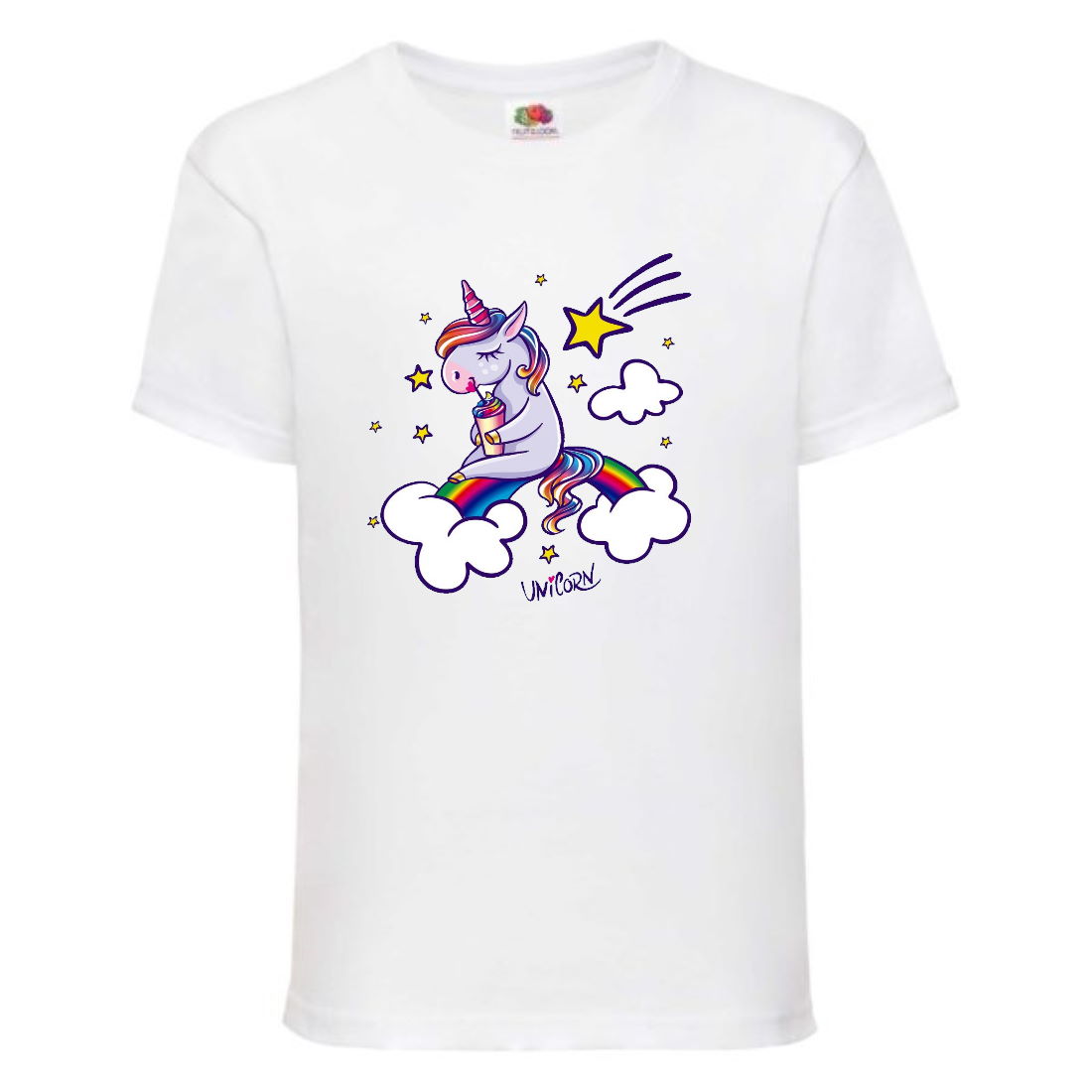 

Футболка детская Единорог 0027 (Unicorn) белая (UNN wh 0027)104 см
