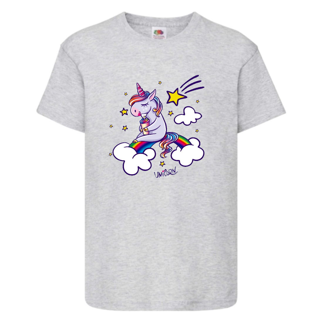 

Футболка детская Единорог 0027 (Unicorn) серая (UNN gry 0027)104 см