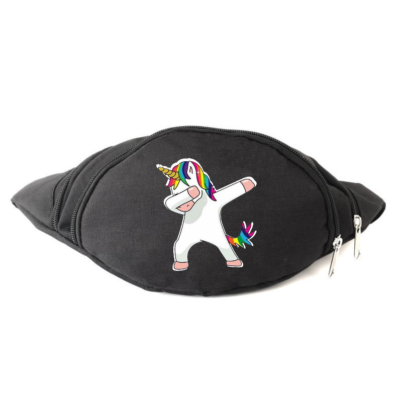 

Сумка Бананка Единорог 002 на пояс Cappuccino EDN 002 black черный