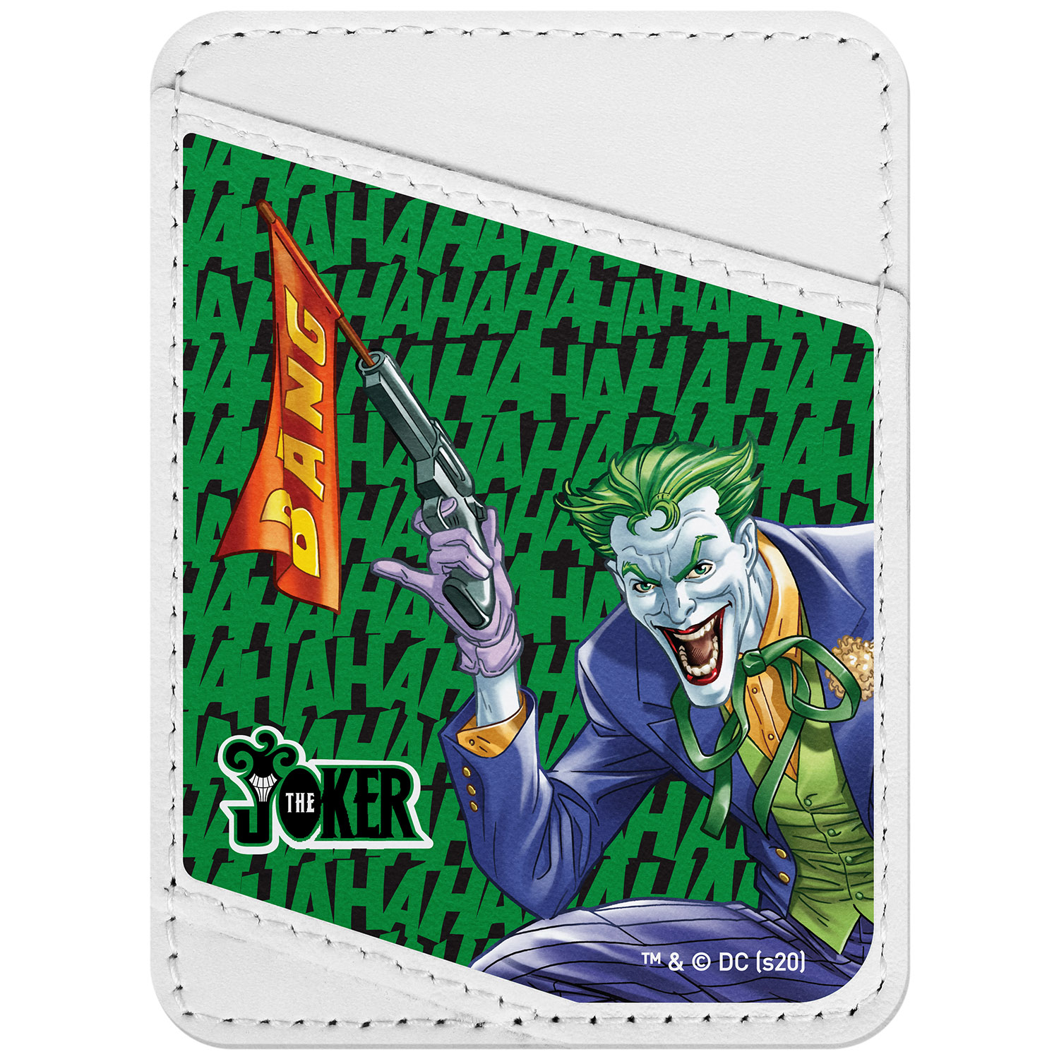 

Визитница WAUDOG Design с рисунком "Джокер", премиум кожа Белая (0408-1001-15)