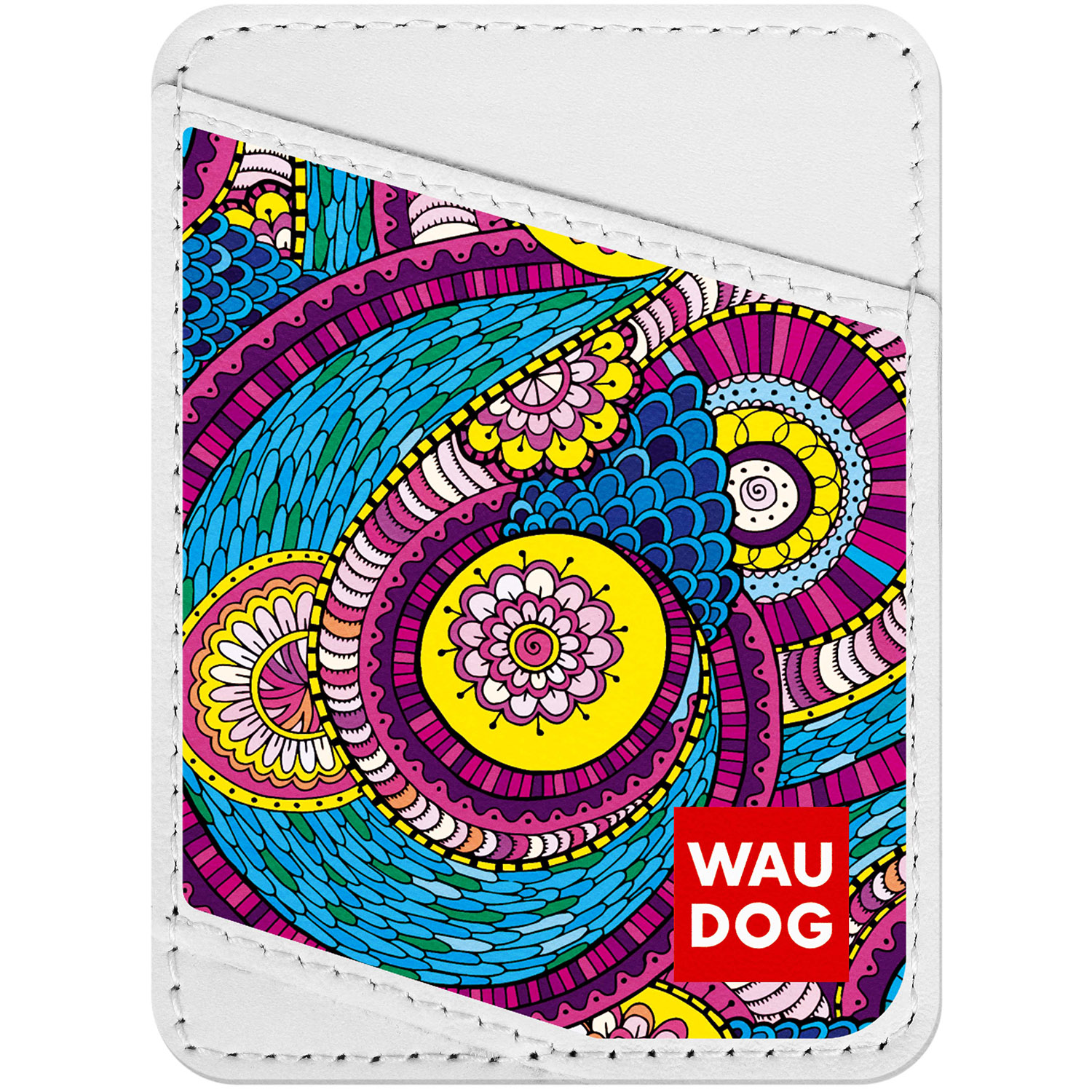 

Визитница WAUDOG Design с рисунком "Сказка", премиум кожа Белая (0408-0009-15)