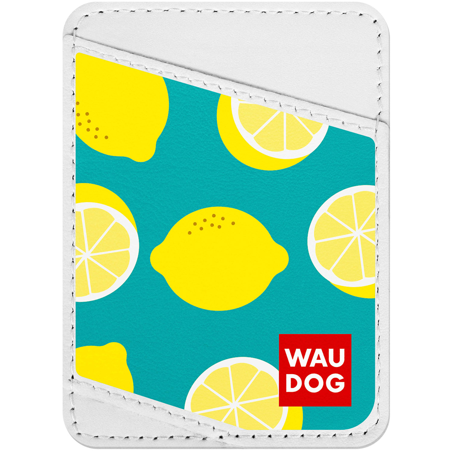 

Визитница WAUDOG Design с рисунком "Лимоны", премиум кожа Белая (0408-0030-15)