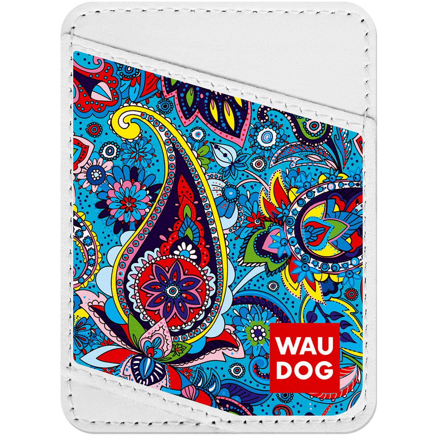 

Визитница WAUDOG Design с рисунком "Лазурь", премиум кожа Белая (0408-0012-15)