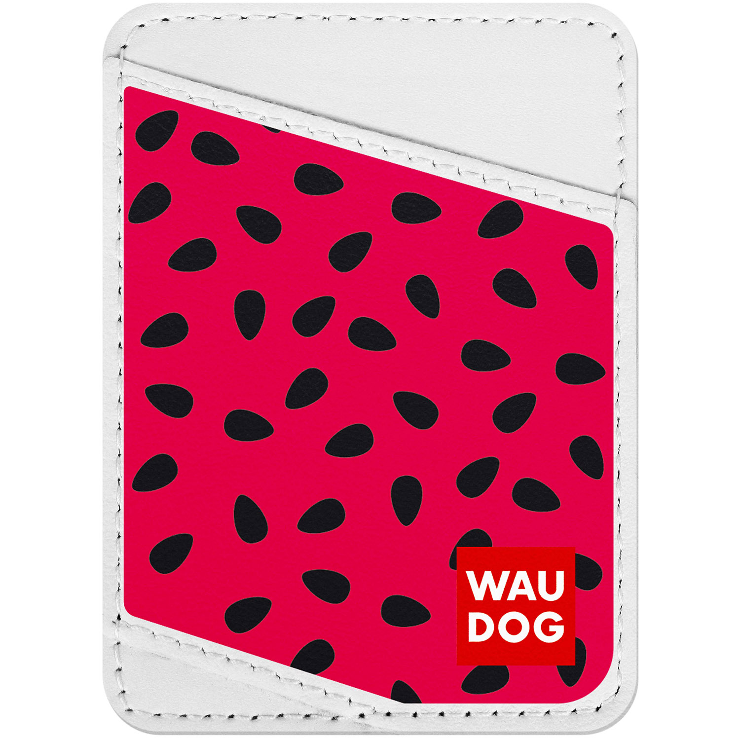

Визитница WAUDOG Design с рисунком "Арбуз", премиум кожа Белая (0408-0049-15)