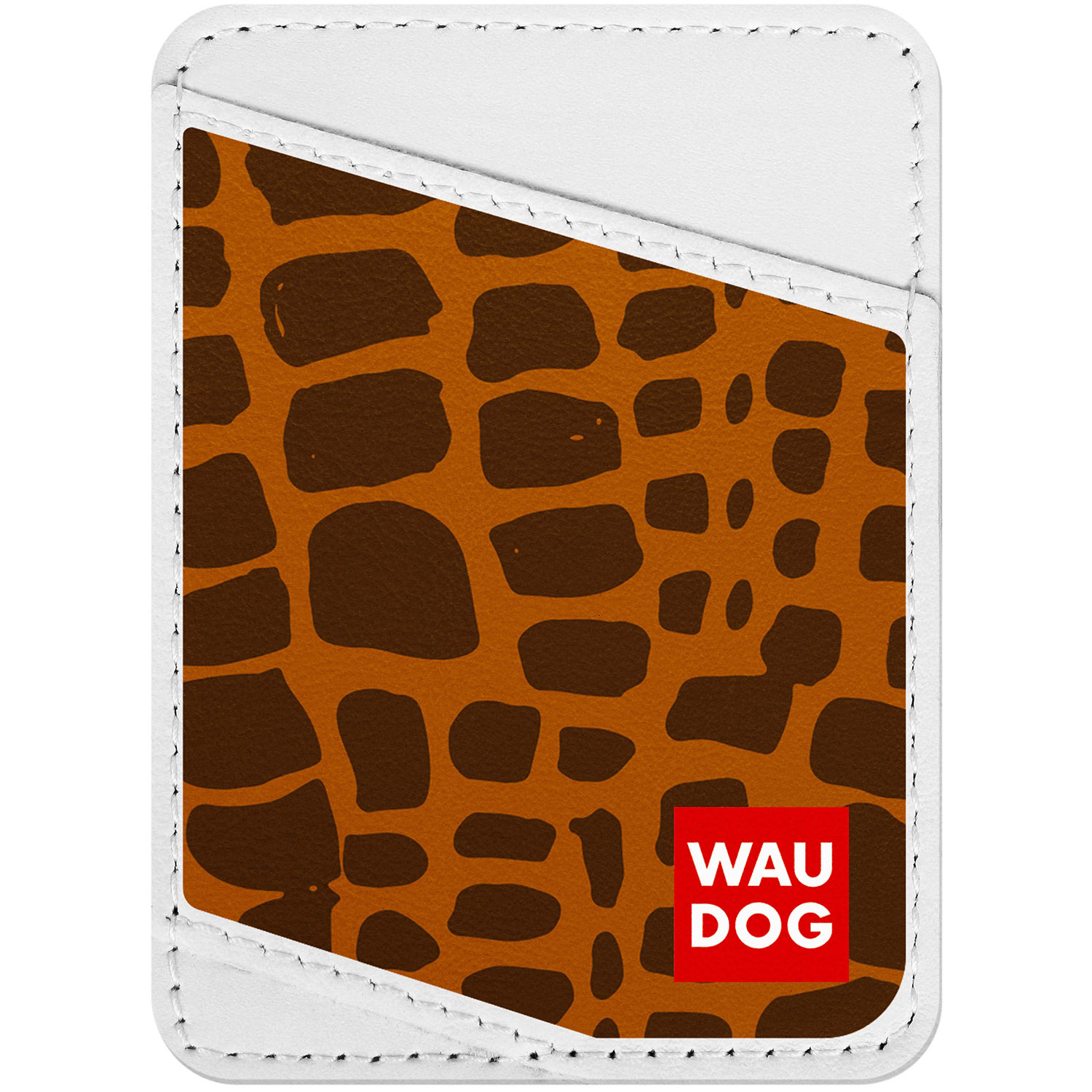 

Визитница WAUDOG Design с рисунком "Жираф", премиум кожа Белая (0408-0053-15)