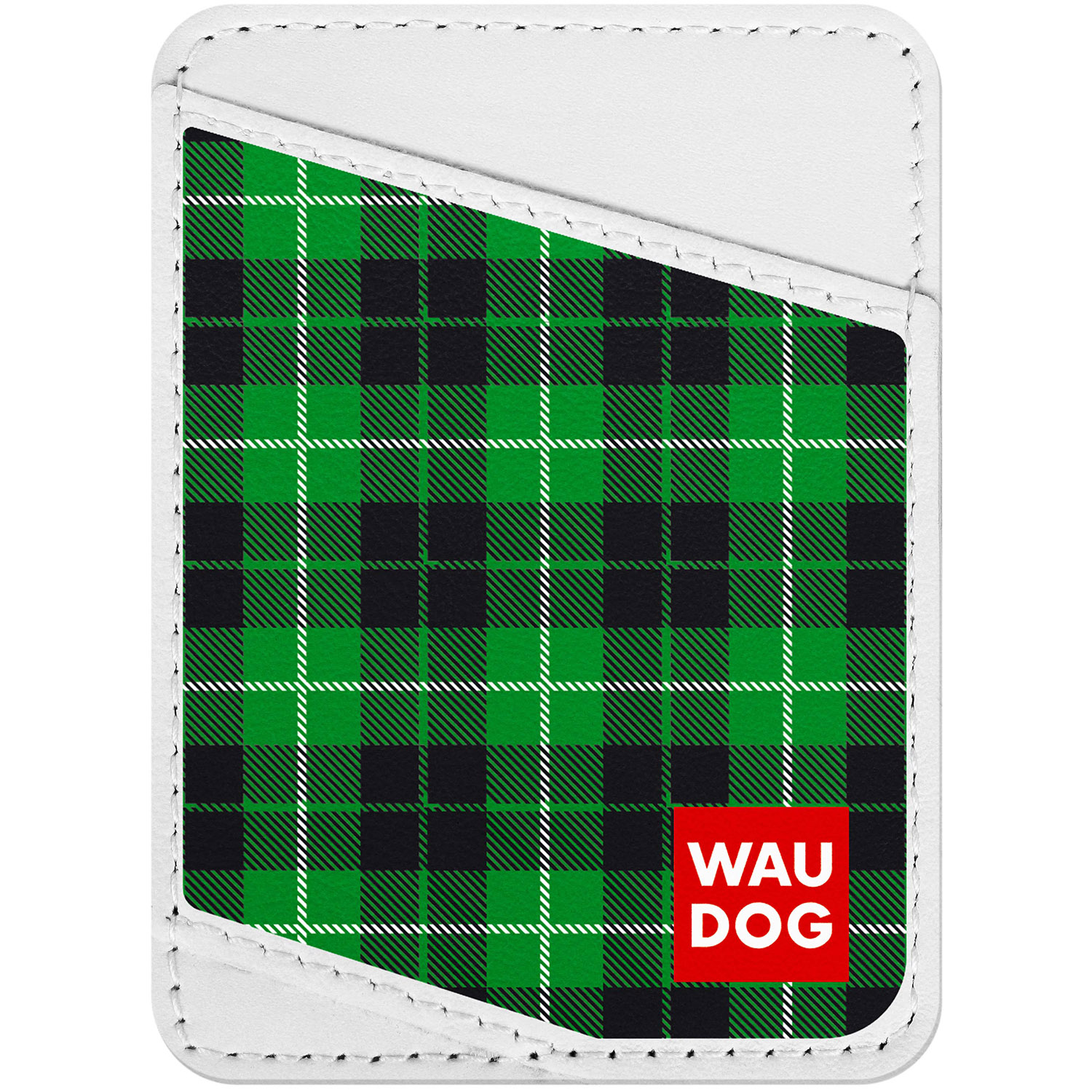

Визитница WAUDOG Design с рисунком "Шотландка зеленая", премиум кожа Белая (0408-0099-15)