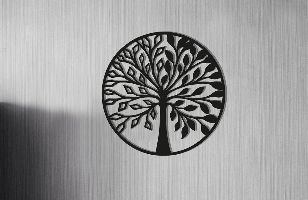

Деревянная картина Природа Панно Round Tree 2 90х90 см
