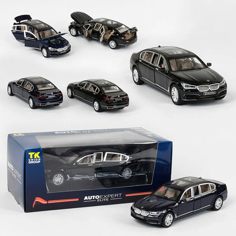 

Машинка металлическая с открывающимися дверями TK Union Group "BMW 750" EL 7845 черная, свет, звук