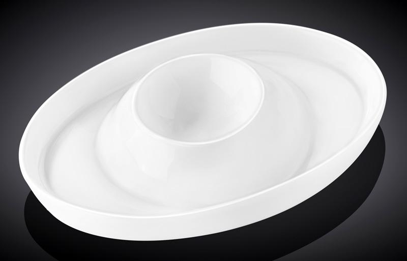 

Набор фарфоровый 6 подставок под яйцо Оливия 12.5х9см Wilmax DP83618