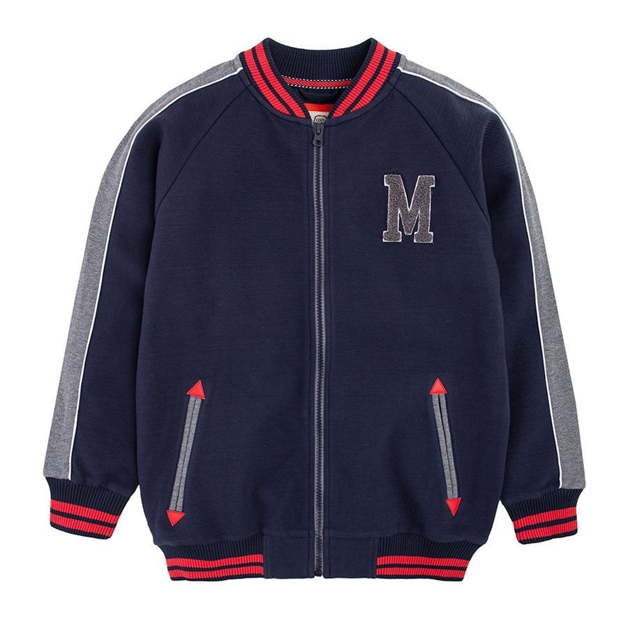 

Бомбер Cool Club 152 см синій з сірим