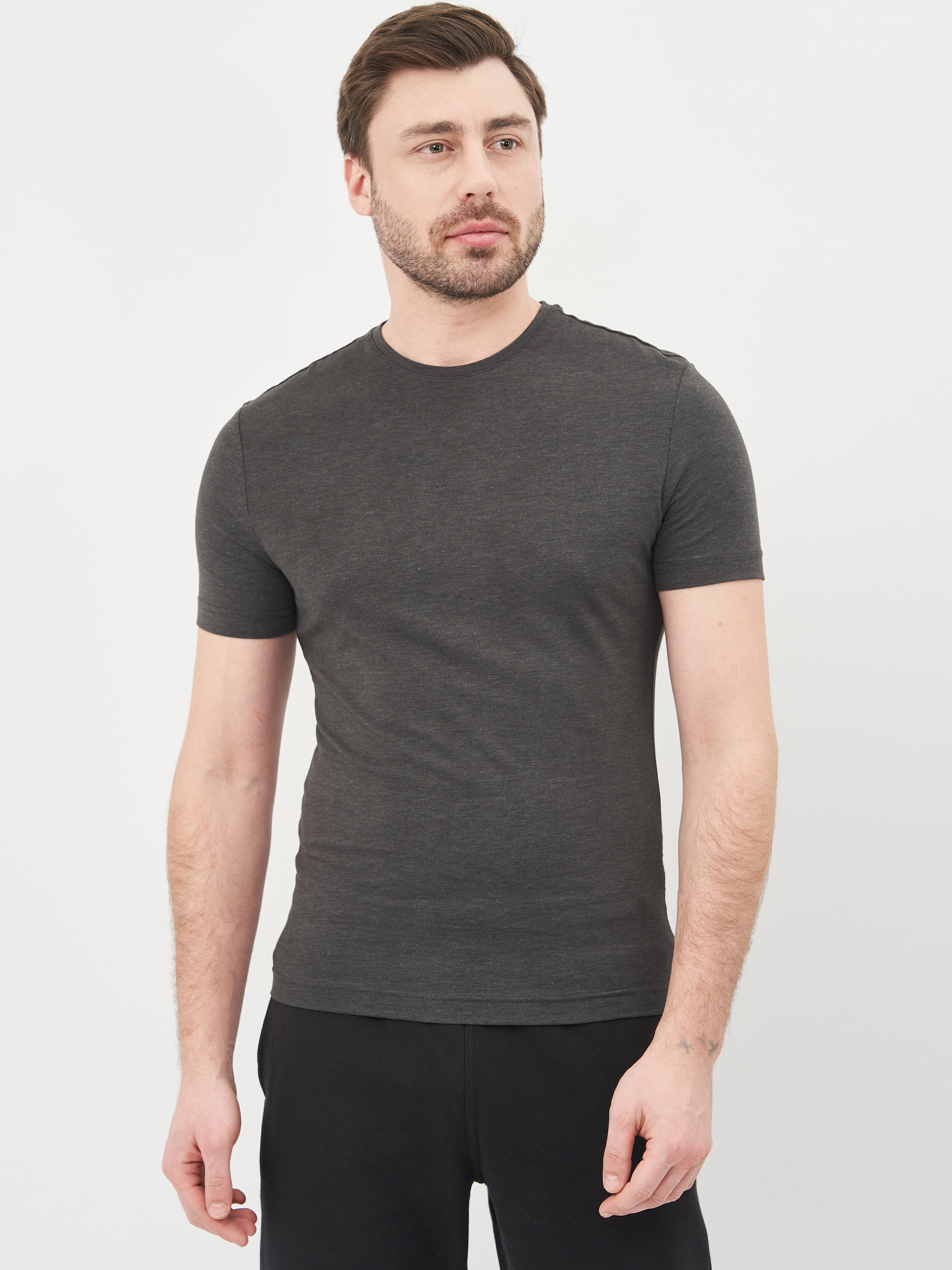 

Футболка H&M 2402-5786302 S Темно-серая