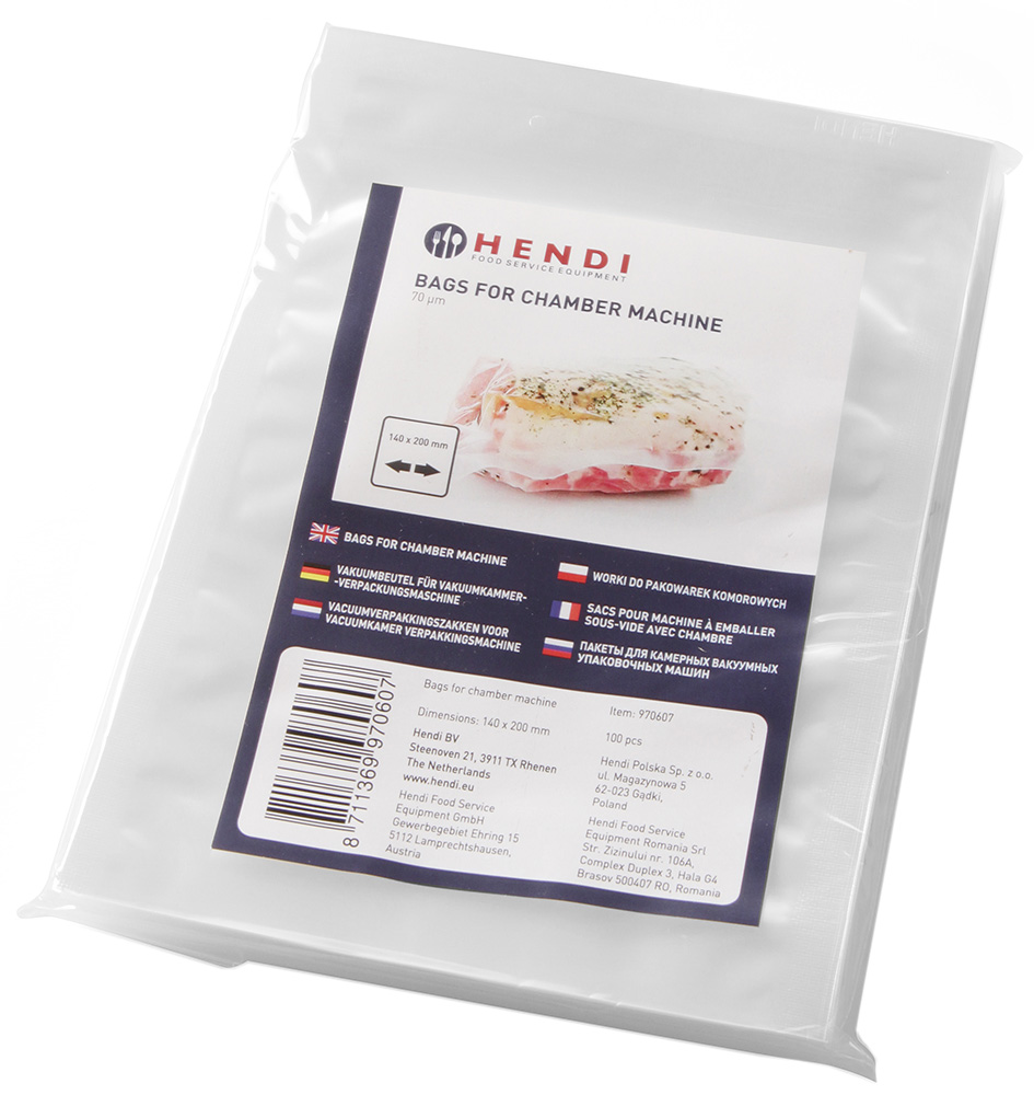 

Пакеты для вакуумной упаковки Hendi 160x230 мм, 100 шт