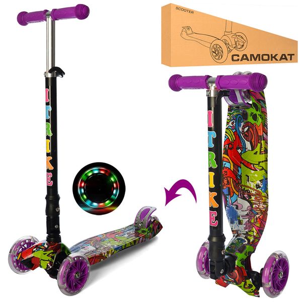 

Самокат iTrike Maxi JR 3-003-1-WP5 Purple