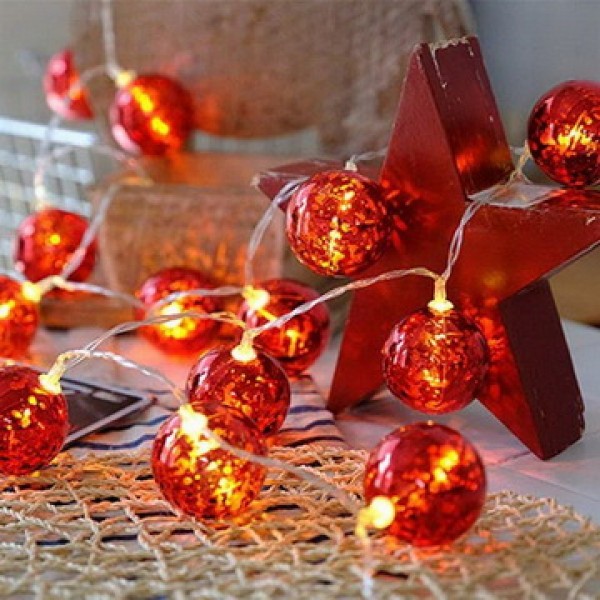 

Светодиодная гирлянда ColorWay Christmas lights ball (6см) (CW-MC-LB20U) 20LED, 3м, USB