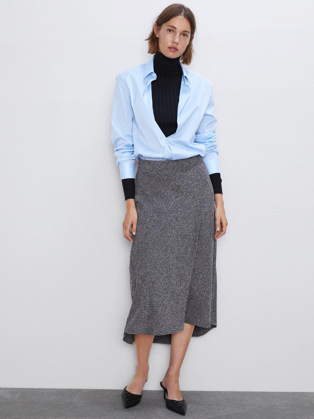 

Юбка Zara 9878/187/802-ABOU M Черная с белым