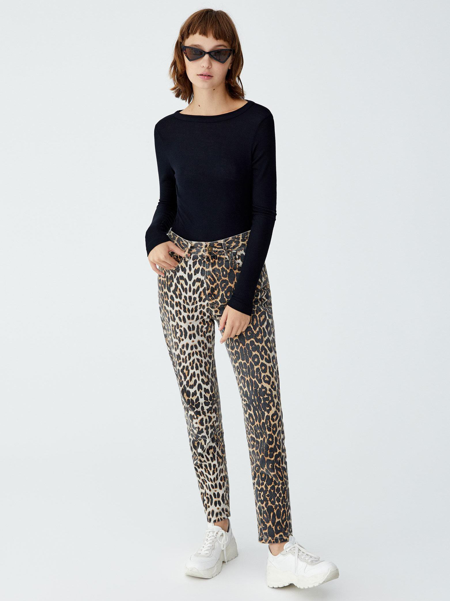 

Джинсы Pull & Bear 9680/362/051-AAON 42 Леопардовые