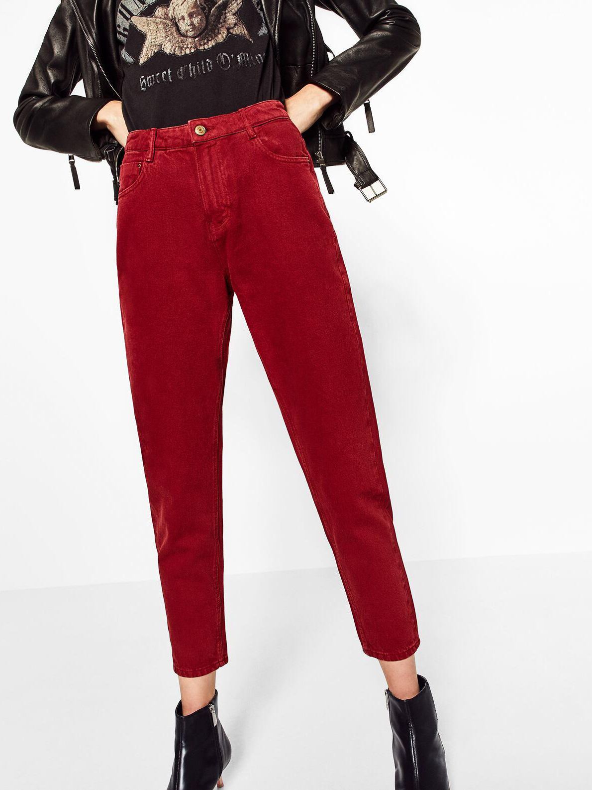 

Джинсы Zara 8197/270/681-ACUK 32/22 Бордовые