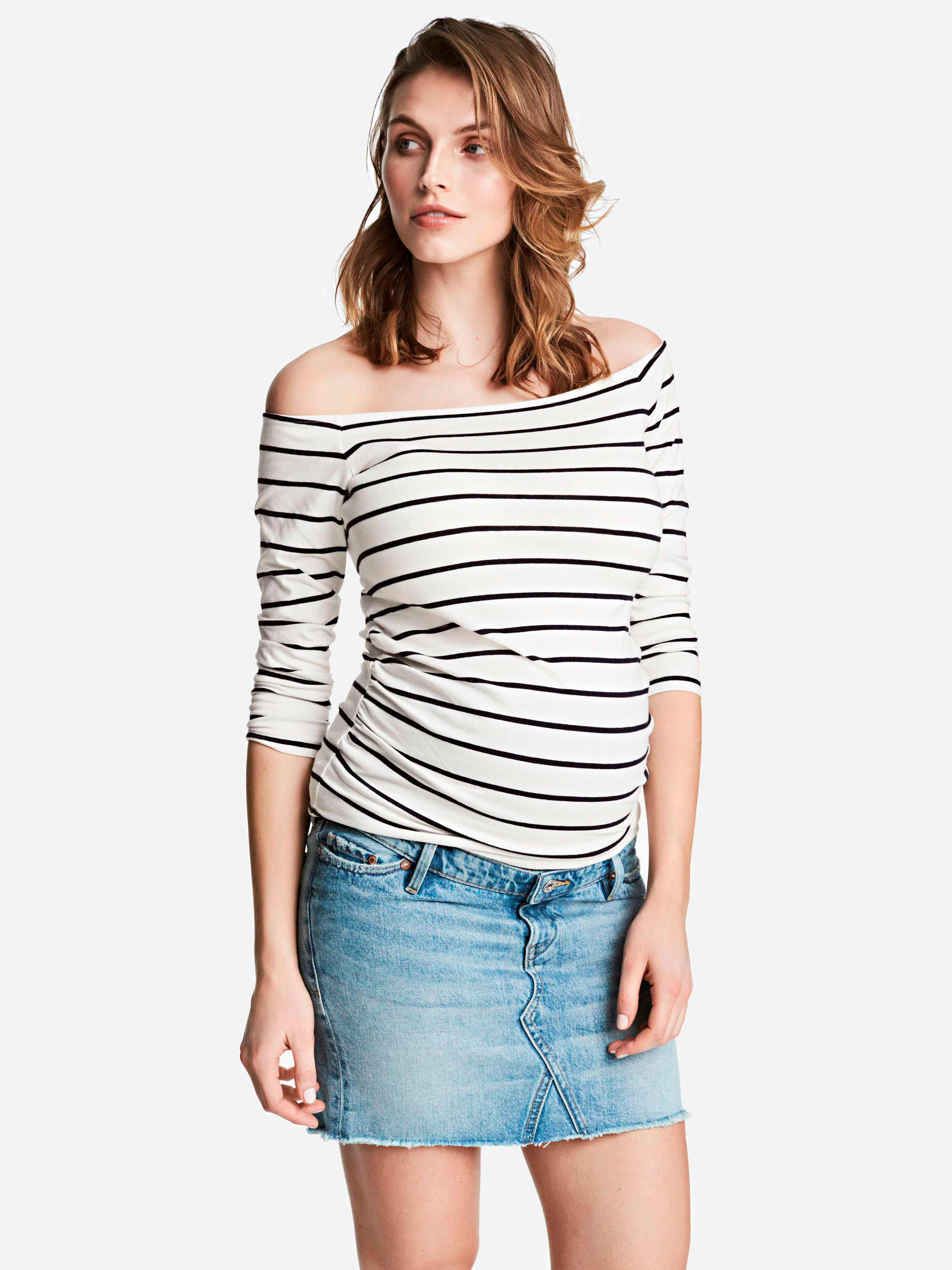 

Юбка джинсовая для беременных H&M 4427935-ABCY 40 Синяя