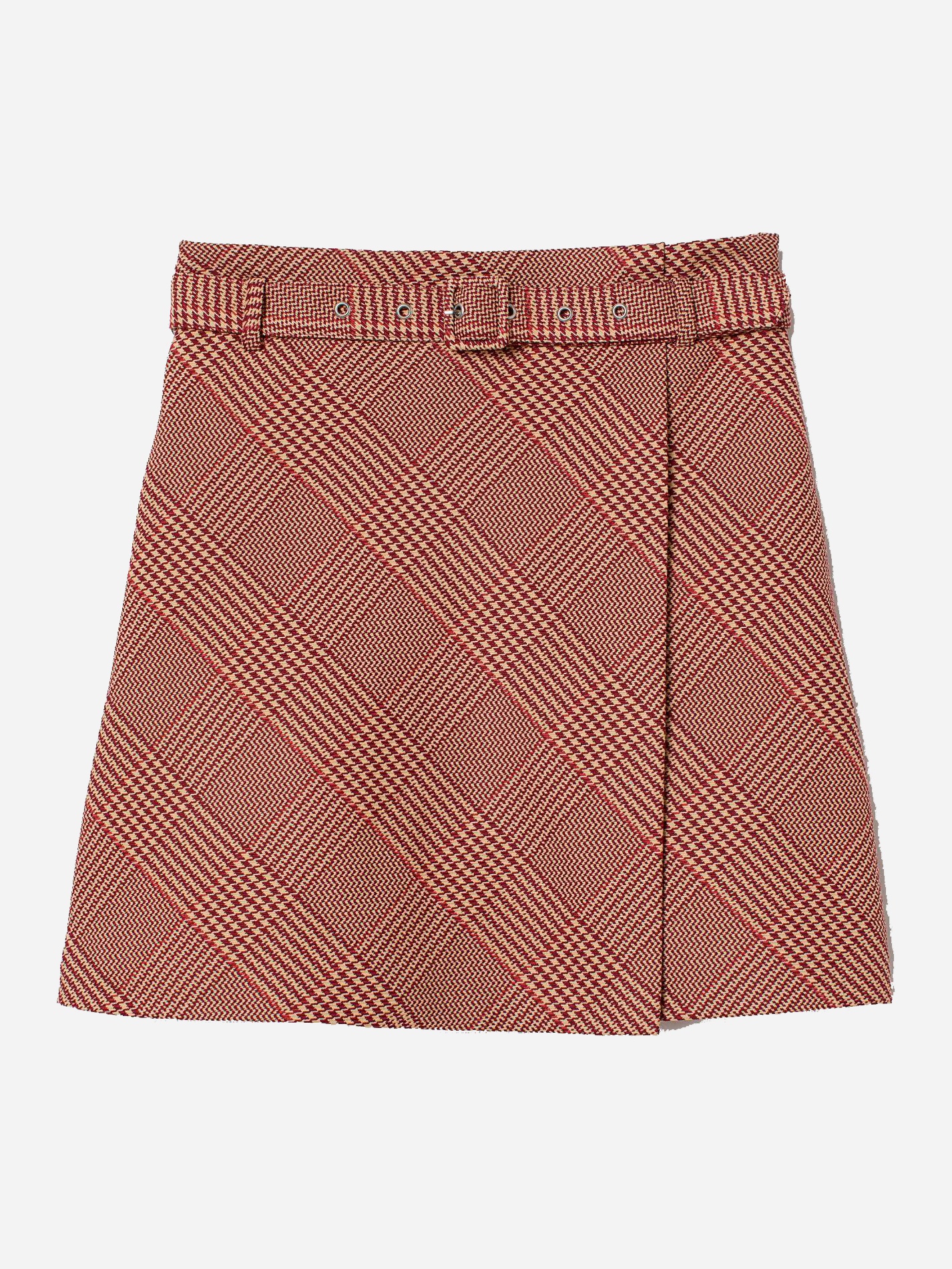 

Юбка H&M 7906350-ACFT 50 Бежевая с бордовым