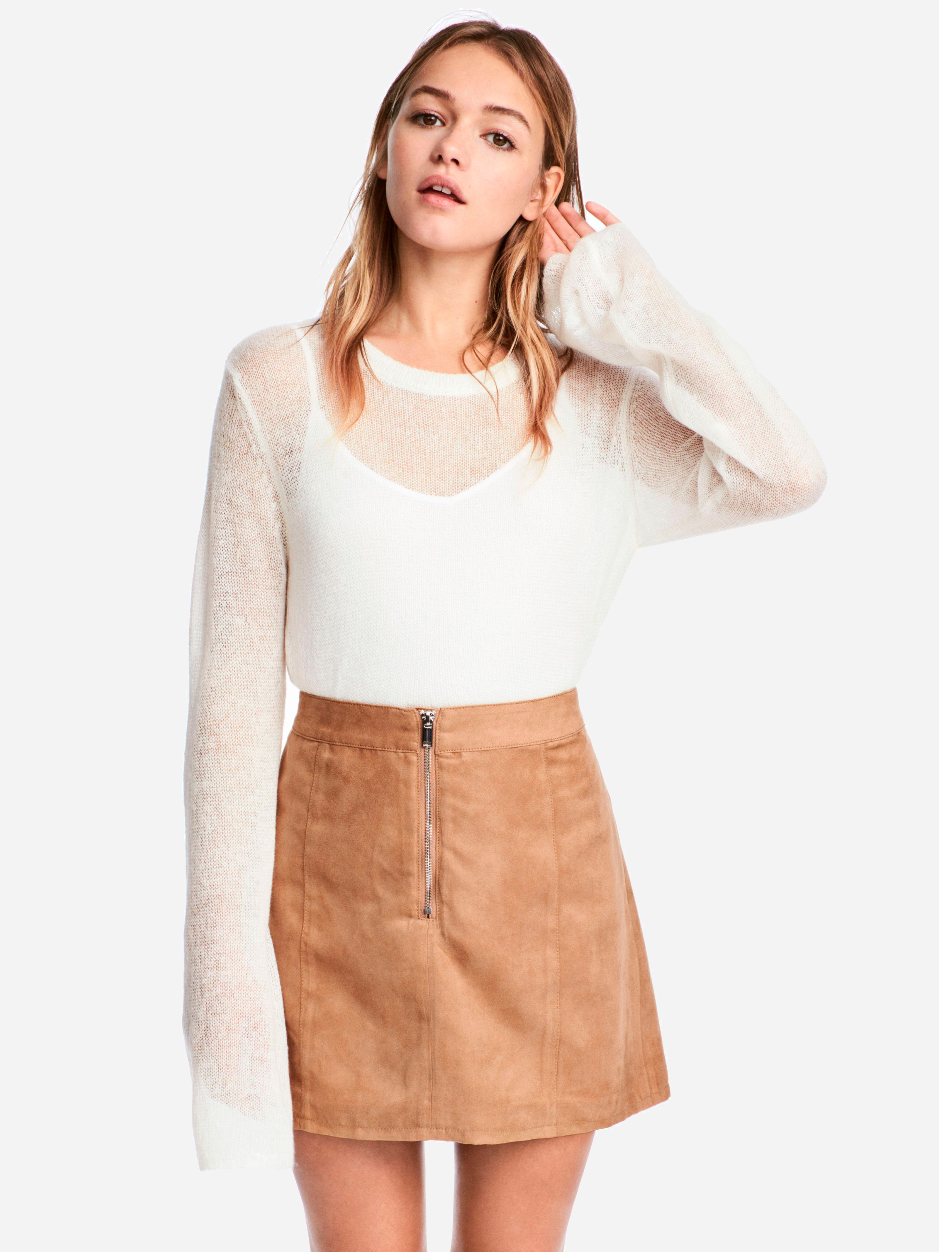 

Юбка H&M 5148656-ACXI 44 Темно-бежевая