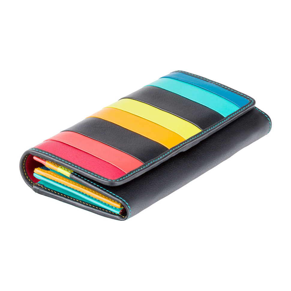 

Кошелек женский Visconti STR4 Kos c RFID (Black Multi) разноцветный