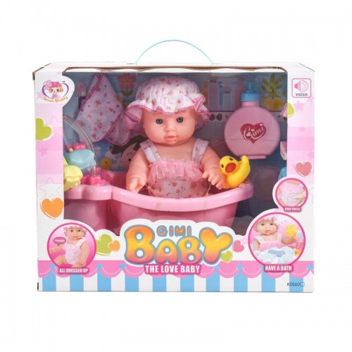 

Пупс Gimi Baby с ванной 29см K0060