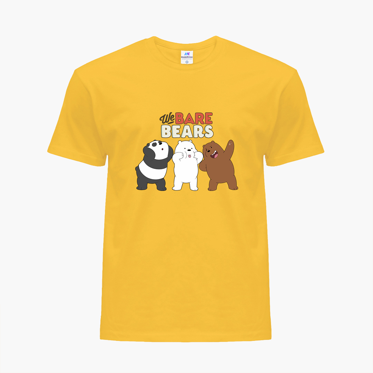 

Детская футболка Вся правда о медведях (We Bare Bears) (25186-2667) 158-164 см Хлопок Желтый