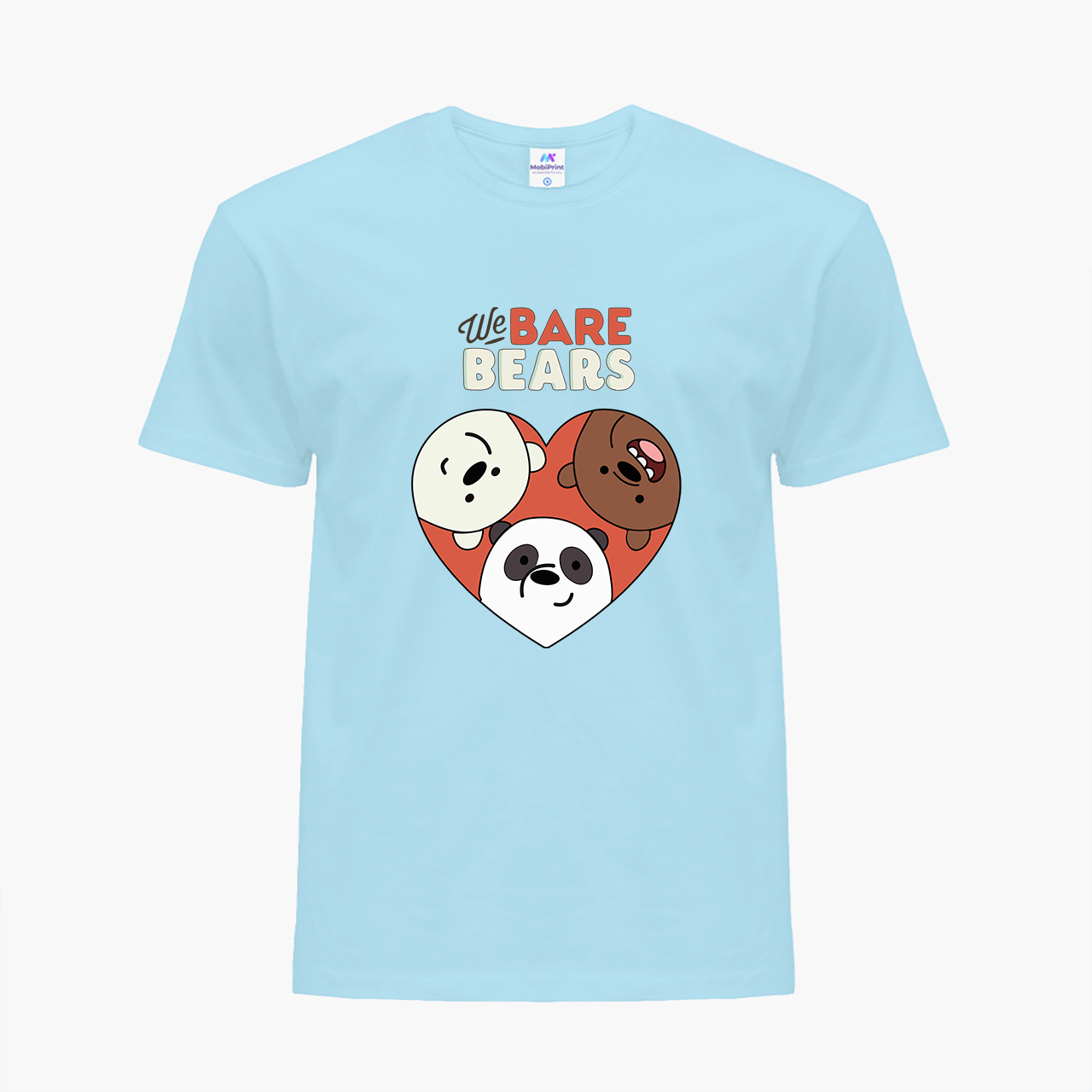 

Детская футболка Вся правда о медведях (We Bare Bears) (25186-2669) 122-128 см Хлопок Голубой