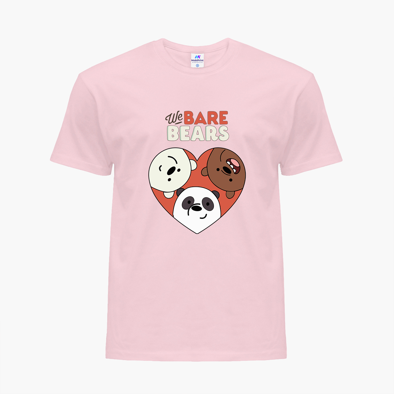 

Детская футболка Вся правда о медведях (We Bare Bears) (25186-2669) 146-152 см Хлопок Розовый