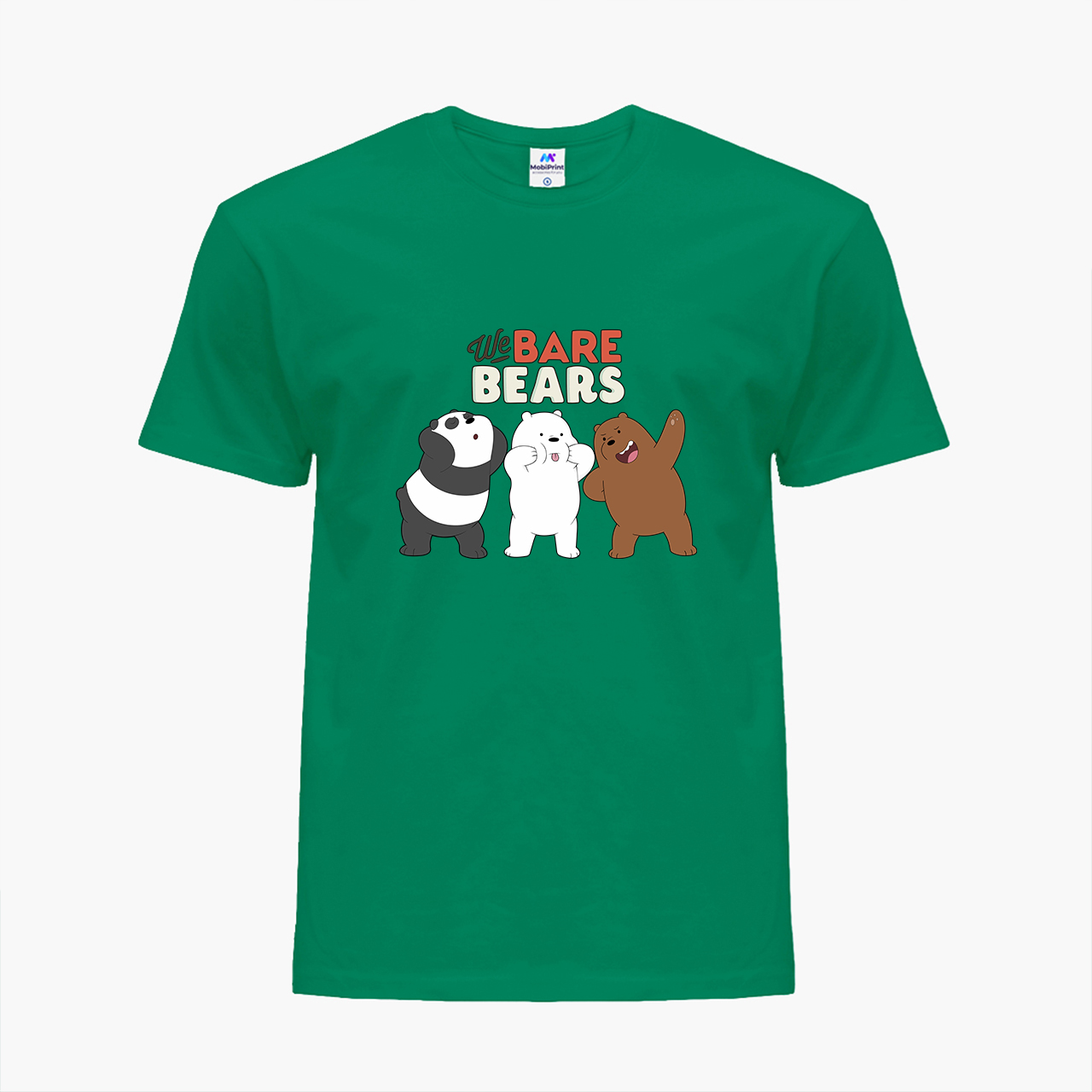 

Детская футболка Вся правда о медведях (We Bare Bears) (25186-2667) 104-110 см Хлопок Зеленый