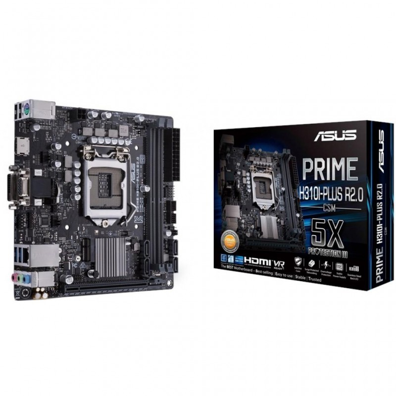 

Материнская плата Asus Prime H310I-Plus R2.0 CSM (s1151, Intel H310, PCI-Ex16)