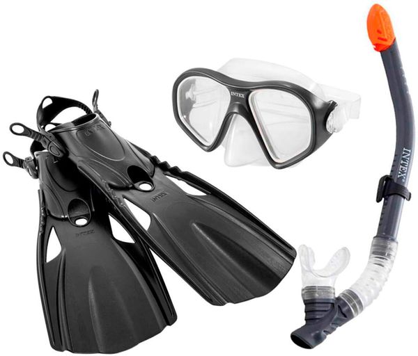 

Комплект для плаванья Intex 55657 Reef Rider Sport Set от 8 лет Черный