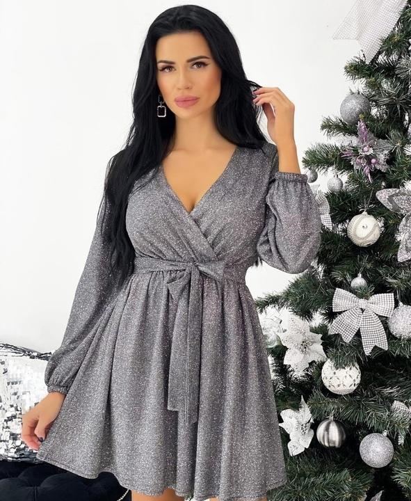 

Платье G&M k-75994 - Размер цвет серебро, Платье G&M k-75994 46-48 Размер цвет серебро