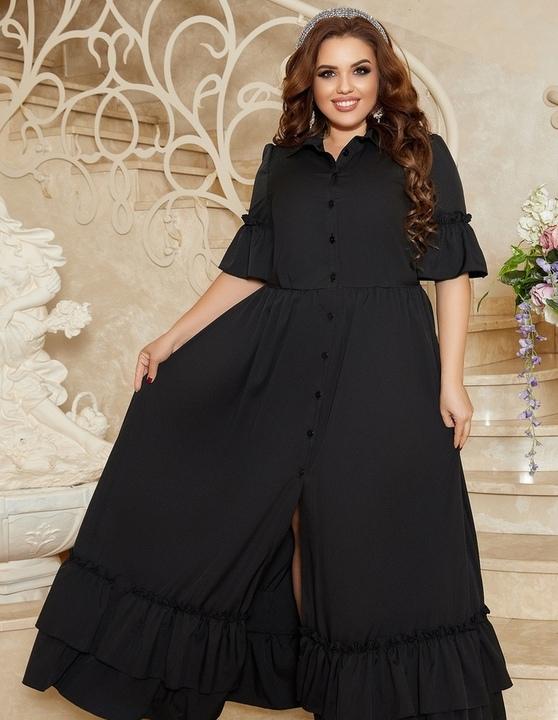 

Платье G&M k-75928 - Размер цвет черный, Платье G&M k-75928 52-54 Размер цвет черный