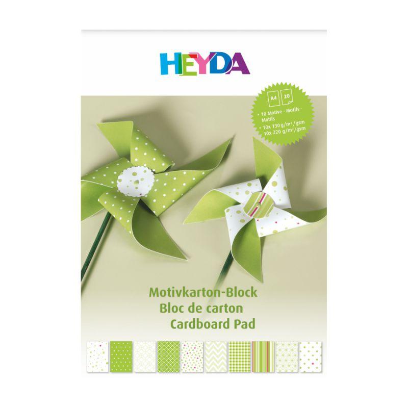 

Бумага для дизайна A4 Heyda 21х29,7см 100-220г/м2 зеленый матовый набор 20шт (4005329142345)
