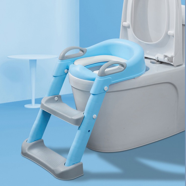 

Накладка на унитаз с лесенкой Baby Assistant DA-6921 голубой с серым