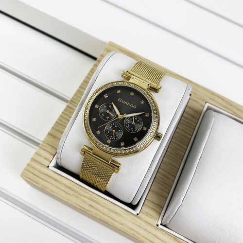 

Часы наручные Guardo B01652-4 Gold-Black