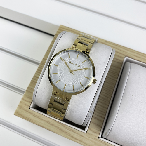 

Часы наручные Guardo 012505-3 Gold-White