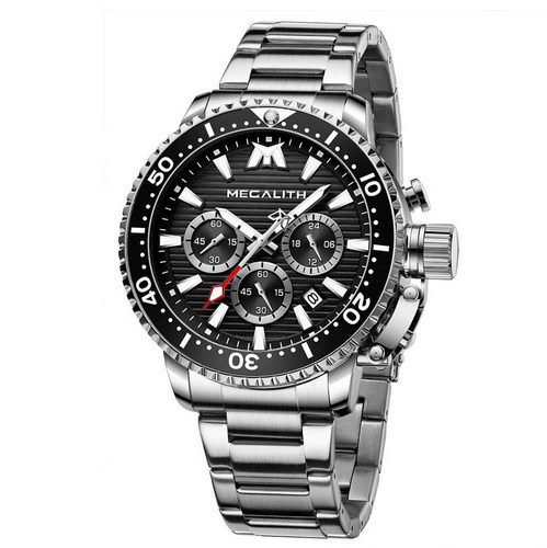 

Часы наручные Megalith 8216 Silver-Black