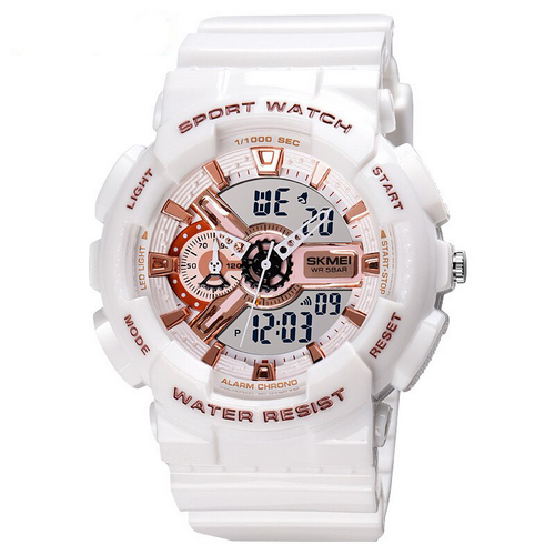 

Часы наручные Skmei 1688 White-Cuprum
