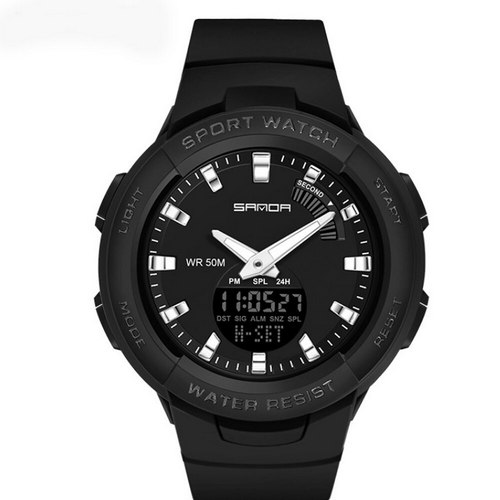 

Часы наручные Sanda 6005 Black-Silver